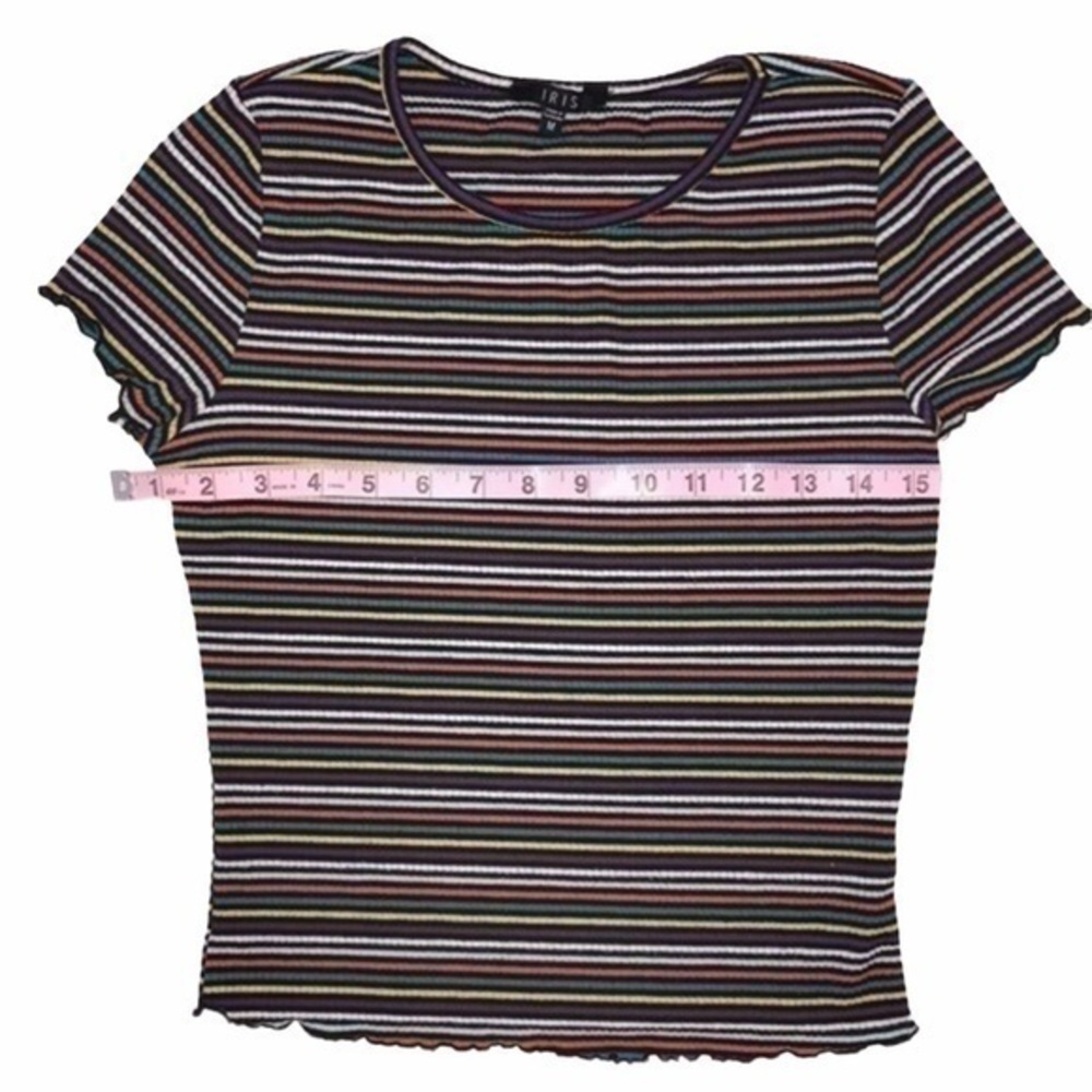 Iris Striped Ruffle Top - Picture 4 of 7